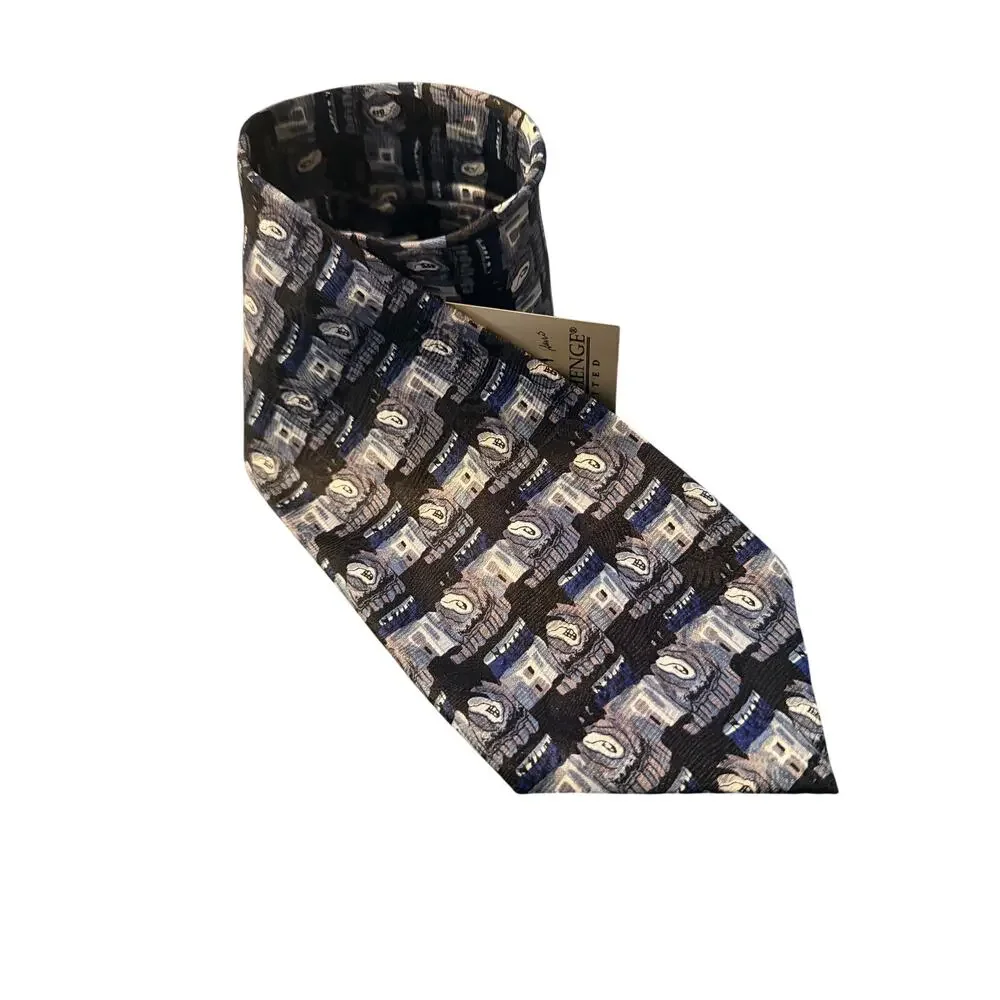 Jerry Garcia Stonehenge‎ Silk Tie Abstract Art Pattern New With Tags